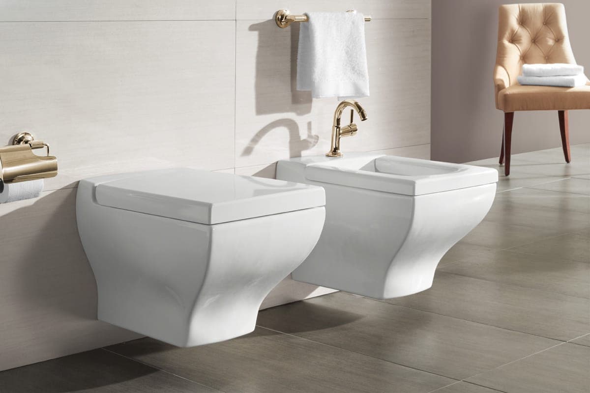 klassieke badkamer toilet