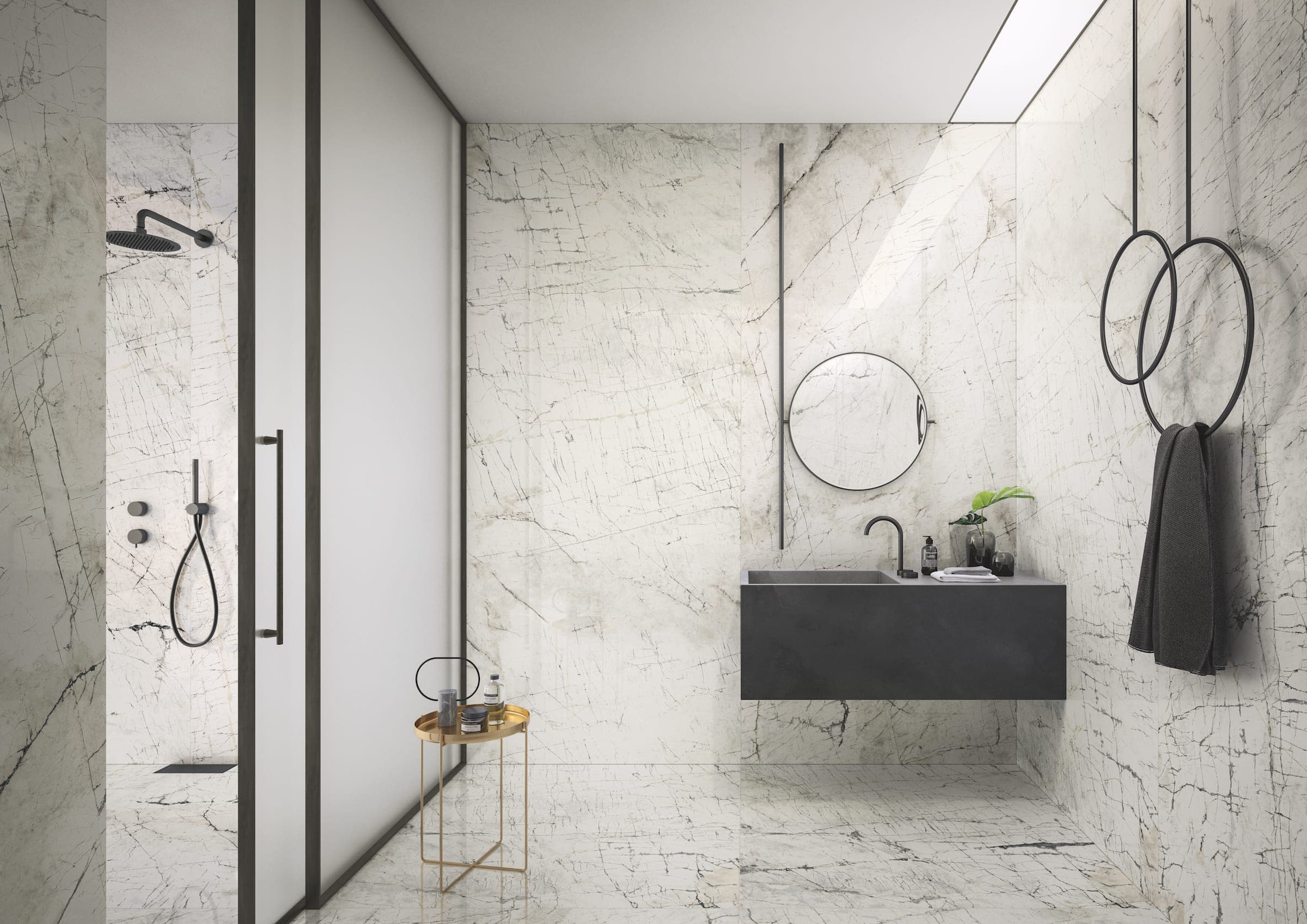 design badkamer marmer