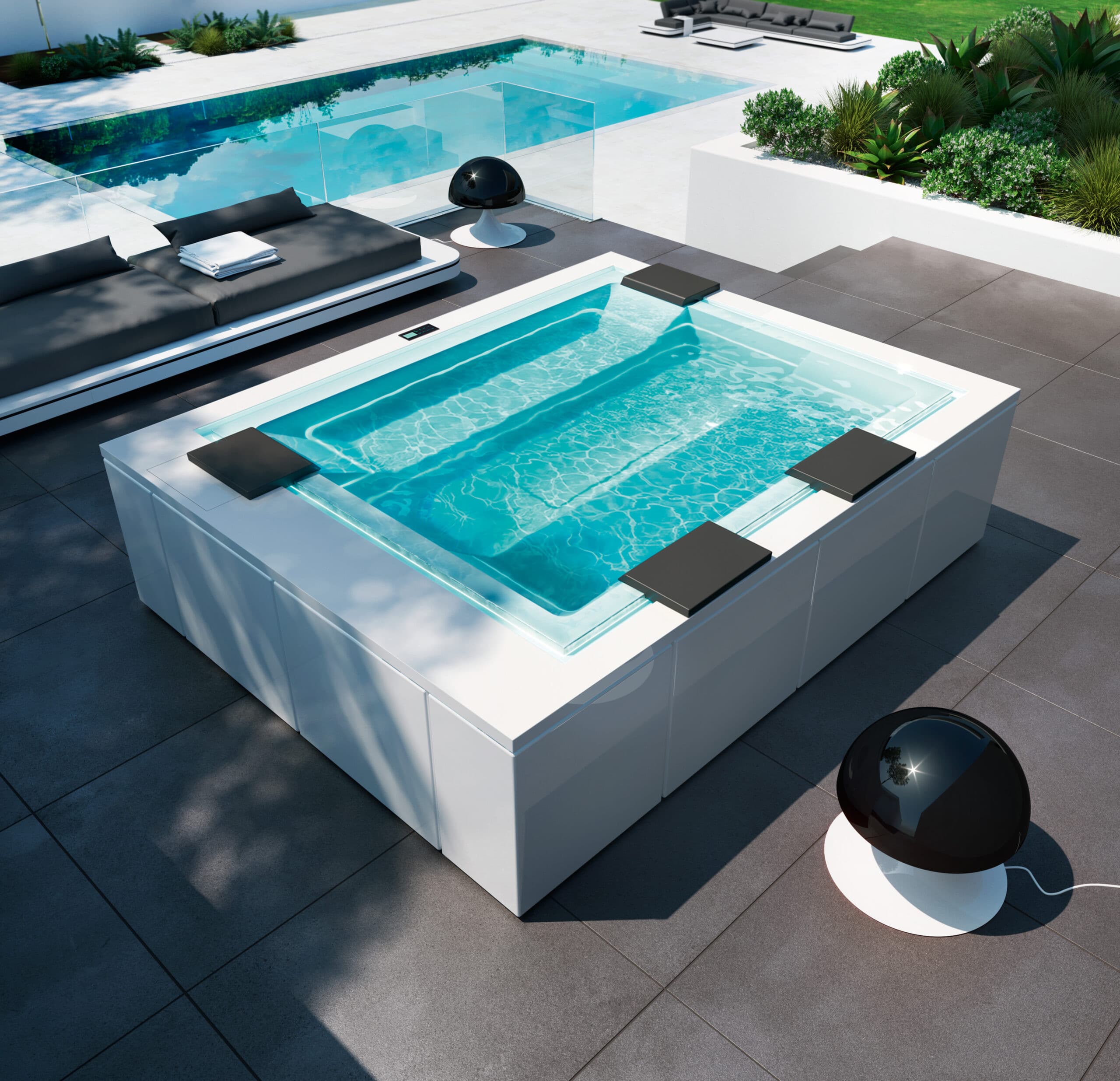 Außen Spa baden