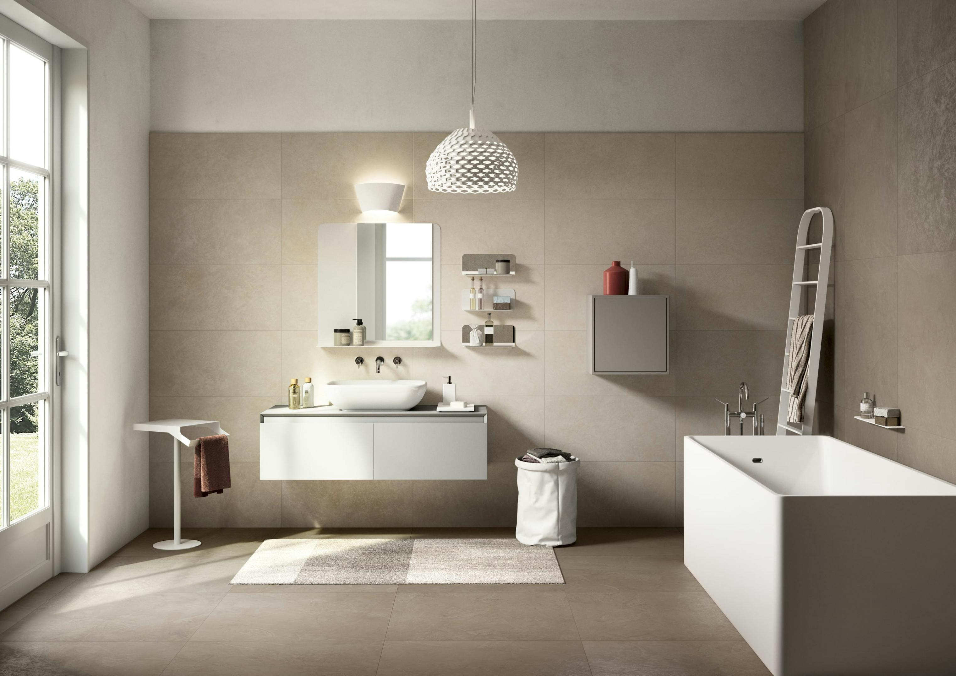 badkamer modern steen